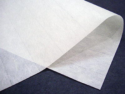 Feuille de papier washi utilisée pour la calligraphie japonaise