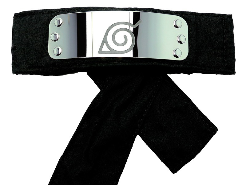 Naruto Bandeau de Cosplay Konoha noir