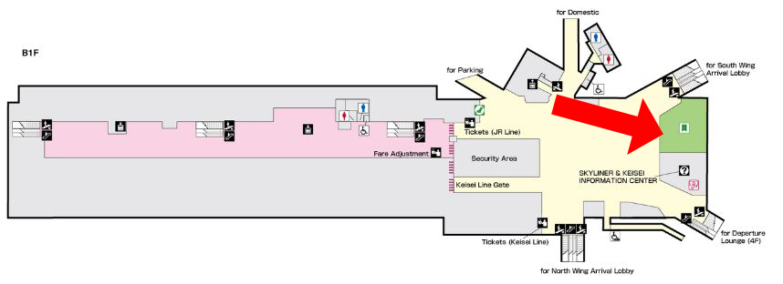 comptoir JR Pass - Narita terminal 1 - source : site officiel de la Japan Railway