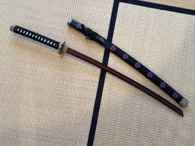 Katana One-Piece - Zoro "Shusui" noir