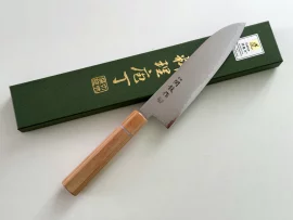 Couteau Japonais Damas Santoku 180mm manche octogonal